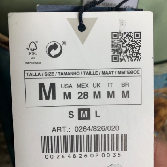 Zara Green and Orange Asymmetrical Graphic Crop Top - Picture 10 of 12